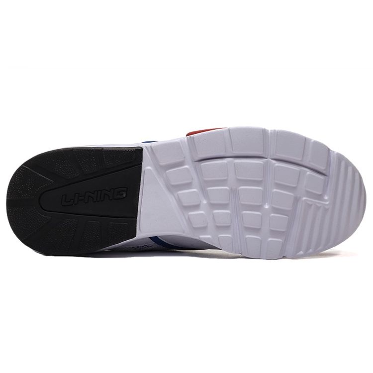 Li-Ning Breathable Rebound Low-Top Running Shoes Men Sneakers White Blue Red AGCP219-1
