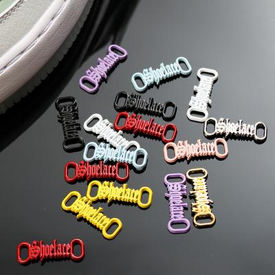 Буква Пряжка для шнурков для кроссовок AF1 Украшения для обуви Металлические наборы Шнурки для обуви Стильные Спортивные аксессуары для шнурков 1 пара