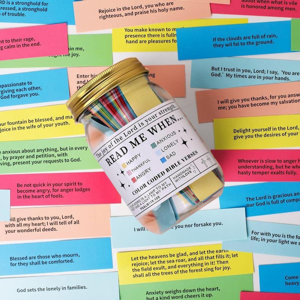Эмоции Чувства Банка со стихами из Библии Библейские заметки Цветная банка с благодарностью для эмоций и чувств