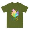 Rainbow Pride And Doodles Men Women's T Shirts Vintage Tees Short Sleeve Crewneck T-Shirt Cotton Plus Size Tops