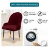 1PC Stretch Dining Chair Cover Velvet Armchair Seat Cover Solid Color Elastic Office Chair Slipcover Kitchen Wedding Funda Silla