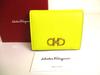 Authentic Gancini Yellow Leather Bifold Wallet #9619  Refurbished