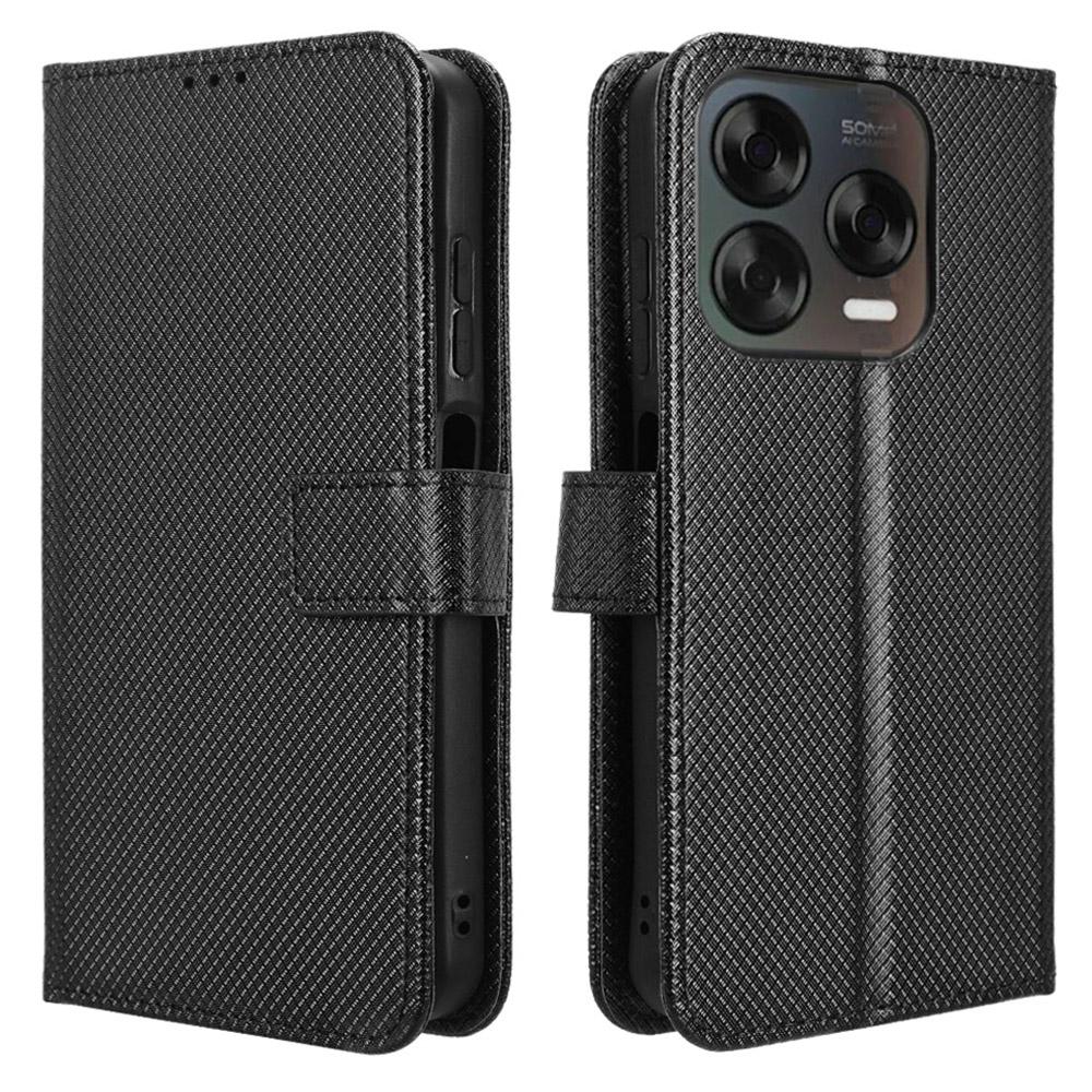 Чехол для телефона для ZTE Blade V70 Design/Nubia V70 Design/Blade V70 Vita из искусственной кожи с ромбовидной текстурой, чехол-кошелек