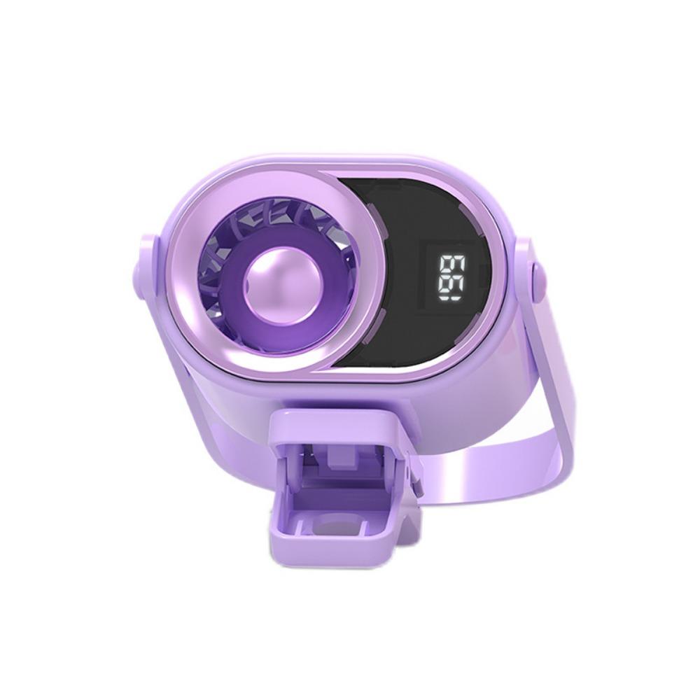 4 Speeds Small Clip On Fan 199 Speeds Adjustable 360° Rotation Mini Electric Fan Silent Operation Digital Display