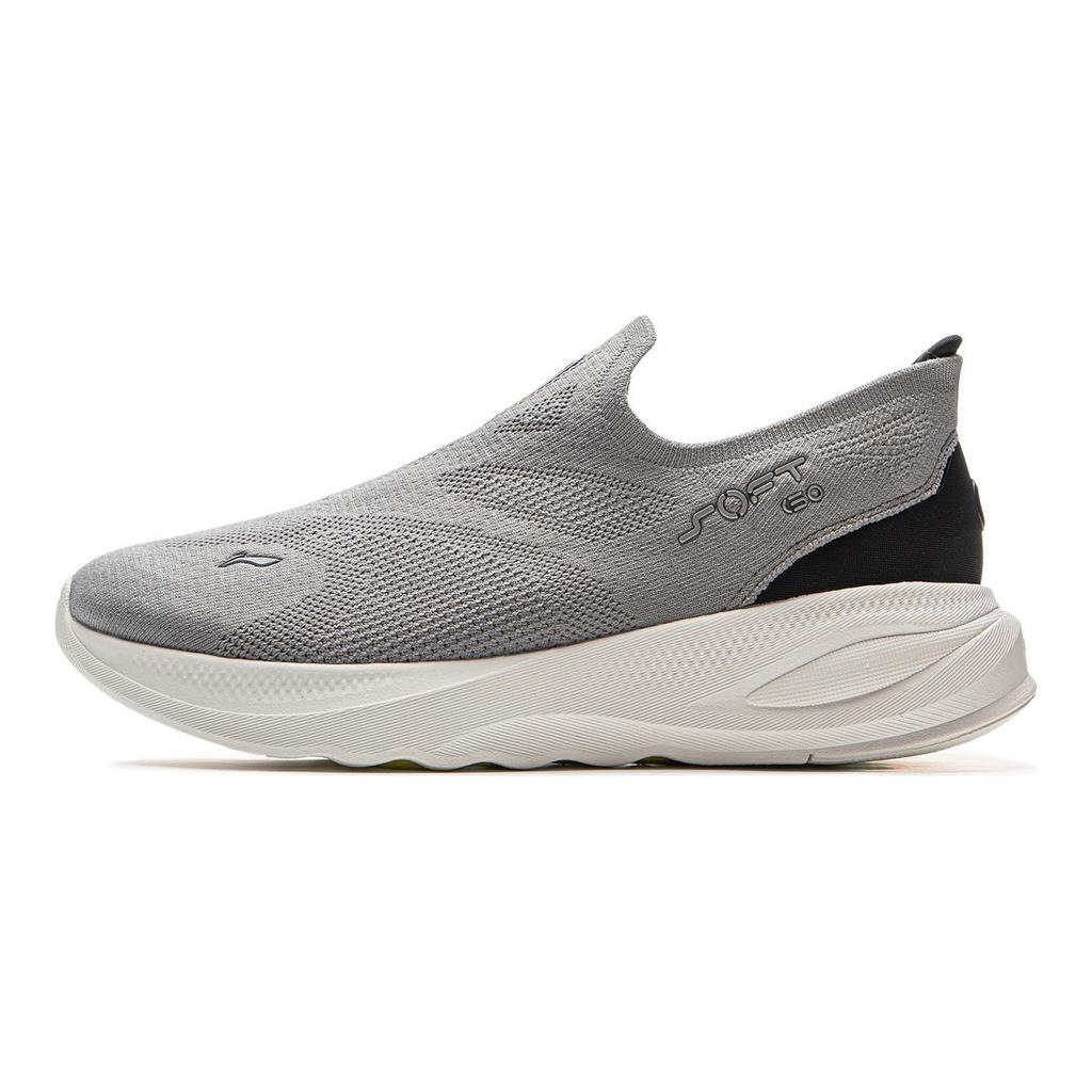 Li Ning SOFT GO 2 Дышащие Влагоотводящие Низкие Повседневные Кроссовки Мужские Серые AGLV017-10