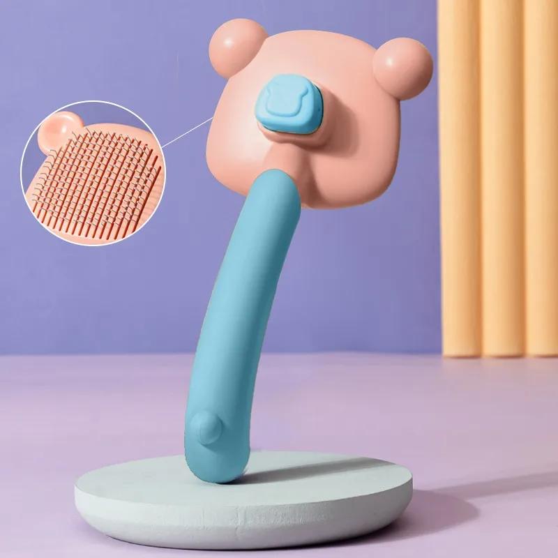 Расческа для кошек для удаления плавающих волос Расчесывание домашних животных Специальная щетка для удаления шерсти Выдергивание Поглаживание Товары для кошек