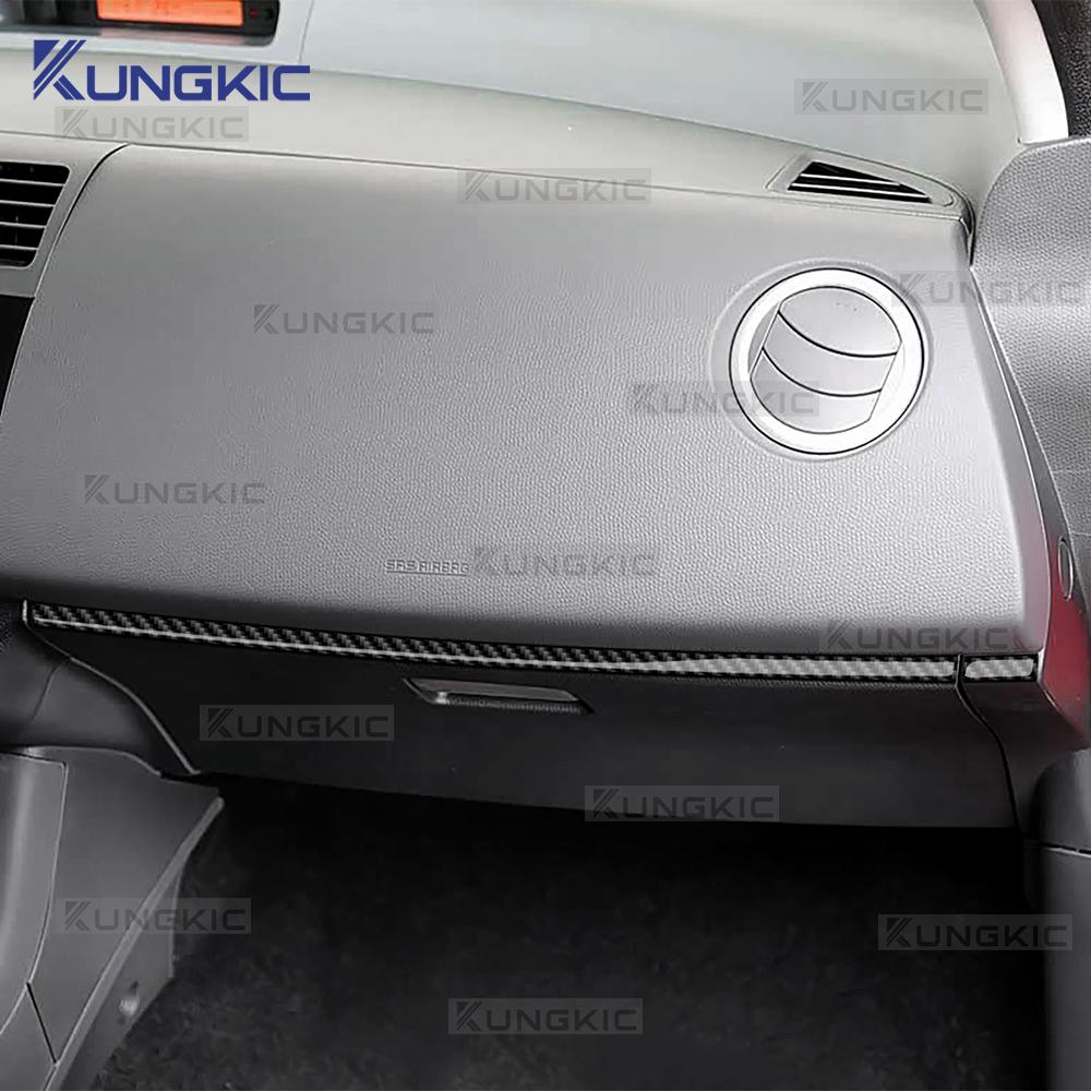 Real Soft Carbon Fiber Sticker For Suzuki Swift ZC31S/ZC32S 2005 2006 2007 2008 2009 2010 Car Center Console Passenger Trim