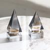 Simple Conical Triangle Geometric Art Crystal Ornaments Light Luxury Model House Creative Pyramid Decorations