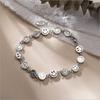 925 Sterling Silver Mutil Smiling Face Bracelet Chain Thai Silver Bracelet for Best Friend Gift