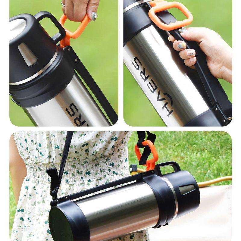 Hals Insulated Kettle for Outdoor Use, Car Travel, Stainless Steel Water Bottle, Large Capacity Thermos, Hot Water Bottle, 2025 New Model