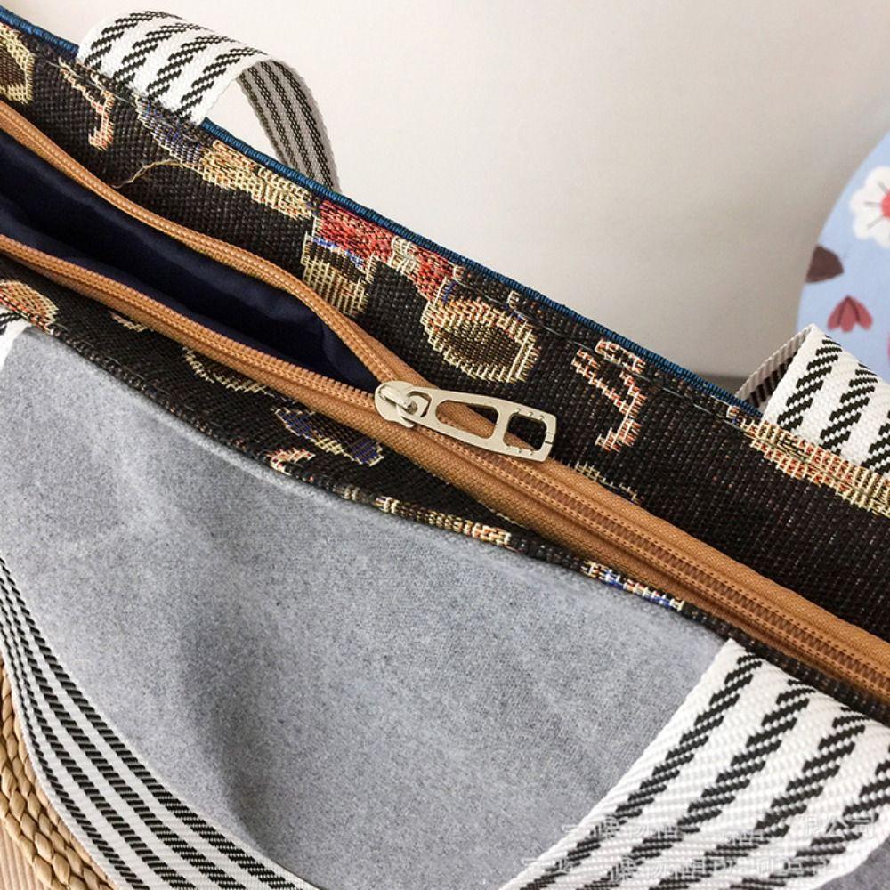 Сумка из ткани с вышивкой в виде цветка, бабочки, животного, сумка через плечо, модная сумка в этническом стиле для девочек