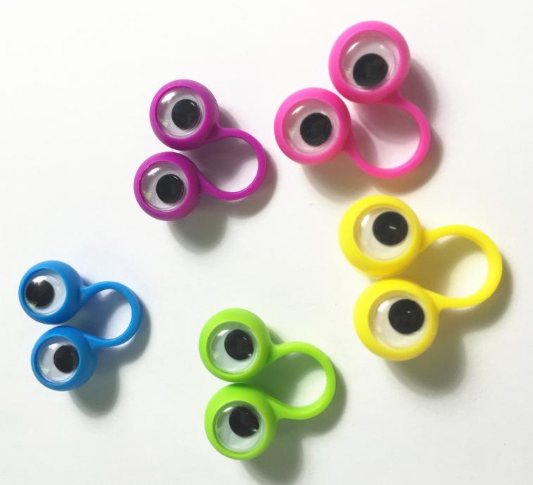 Детские пальчиковые игровые кольца для глаз - забавные праздничные игрушки для розыгрышей