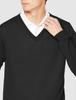 Mizuno Knit Size E2JC2A20 Men's V-Neck Sweater, Black, M,