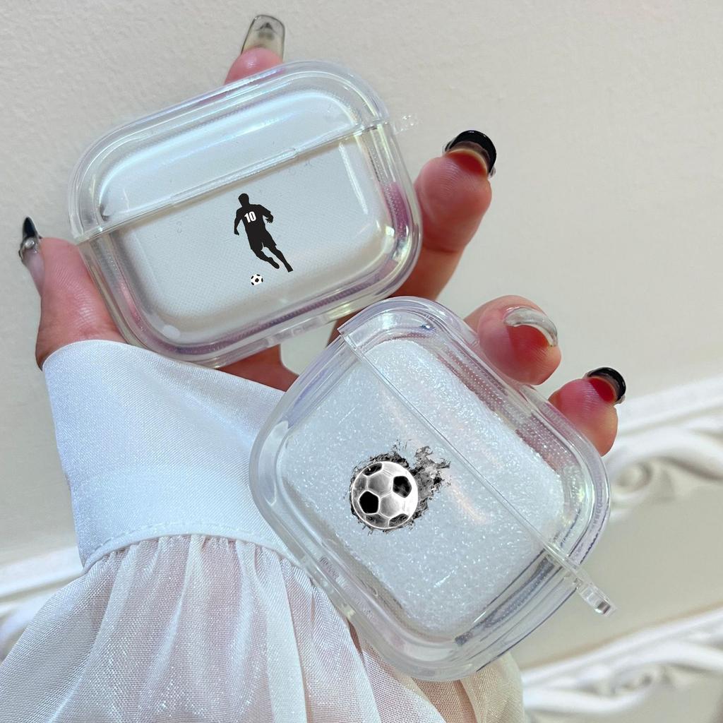 Мягкий чехол для Apple Airpods 2 1 Чехлы для наушников с крючком Флаг Аргентины Футбол 10 Для Airpod Pro 3 Pro2 Прозрачные защитные чехлы