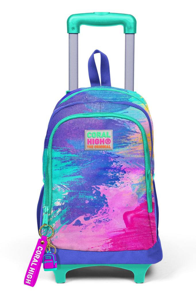 Школьный рюкзак с тремя отделениями Coral High Kids с красочным рисунком аэрографа 23938