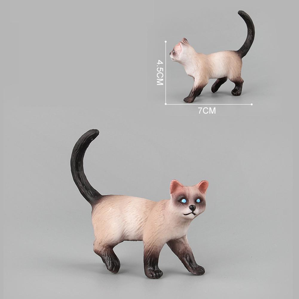 Cute Cats Action Figure Simulation Kitten Model Ornaments Lifelike Animals Figure Doll For Children Gifts