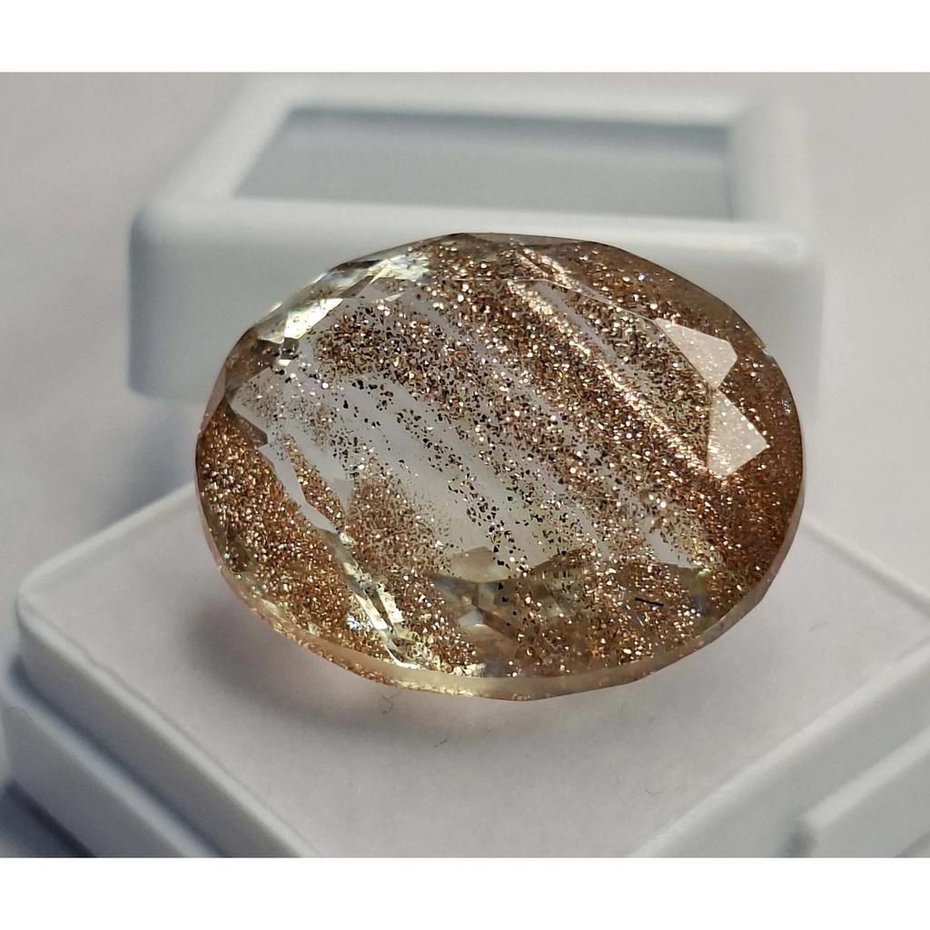 Natural Rutile Quartz Golden 31-33 Ct Oval Cut Certified Beautiful Gemstone