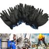 1/6 Pairs Anti-static Nylon Black Labor Protection Work Gloves Coated Polyurethane