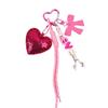Bag Accessories Love Pendant Heart-shaped Braided Rope Pendant Love Keychain  Hanging Accessory