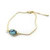 [N3738] - Designer Bracelet 'Minéralia' Turquoise Gold