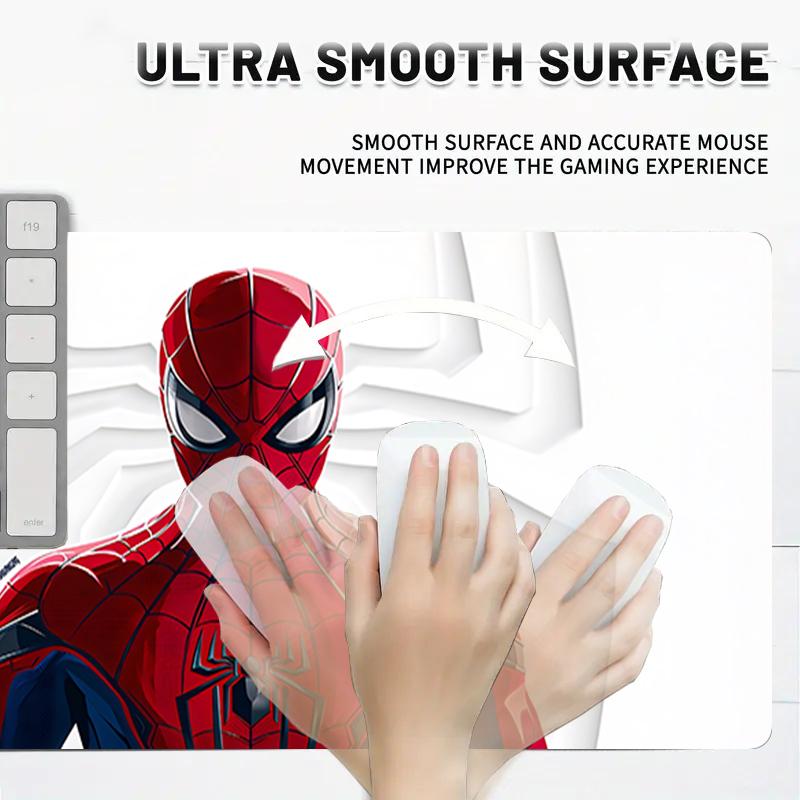 1Pc Spiderman Web Heroes Gaming Mouse Pad Keyboard Desk Mat Non-slip Rubber Lock Edge Waterproof Computer Mousepad for Office Home Decor S1129