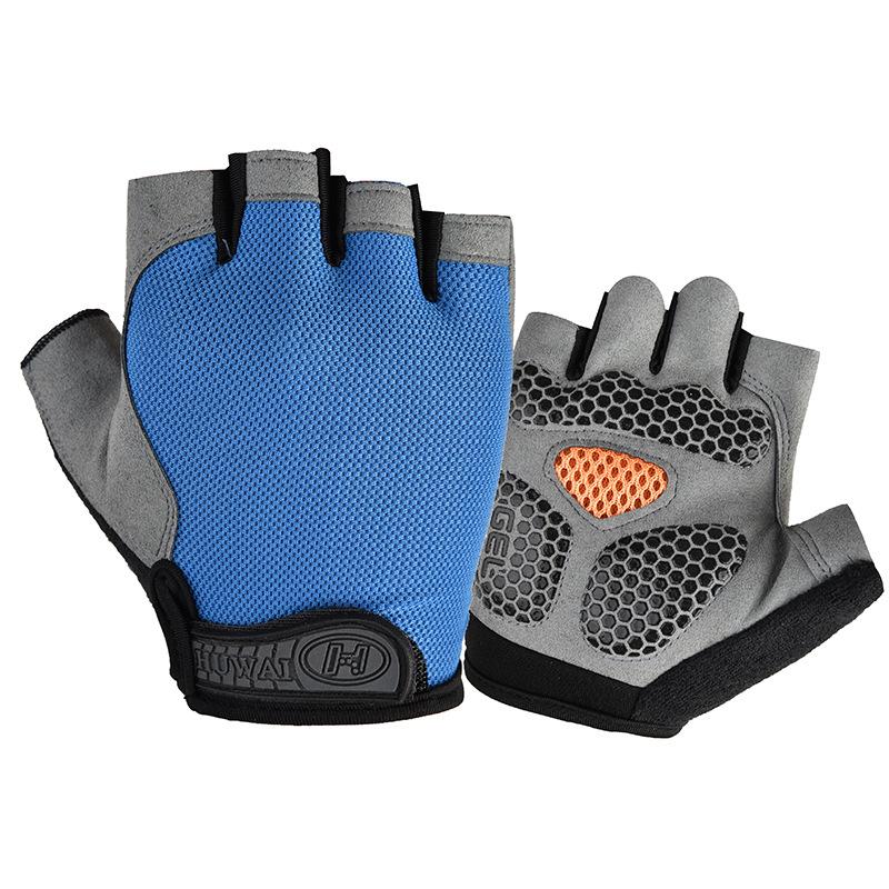 Новые весенне-летние перчатки для велоспорта на открытом воздухе с половиной пальцев, мужские, фитнес, противоскользящие и ударопрочные, парные перчатки для велоспорта