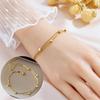 Meichen 18k Gold Non-Fading Titanium Steel Women's Fashion Bracelets - Simple, Versatile, Trendy European and American Style.