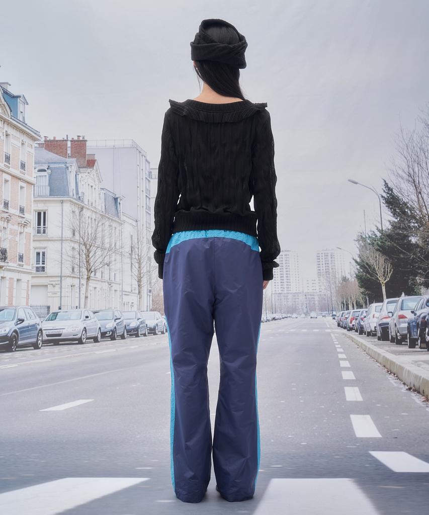 SOMSOC Laura Dot Piping Track Pants_Navy