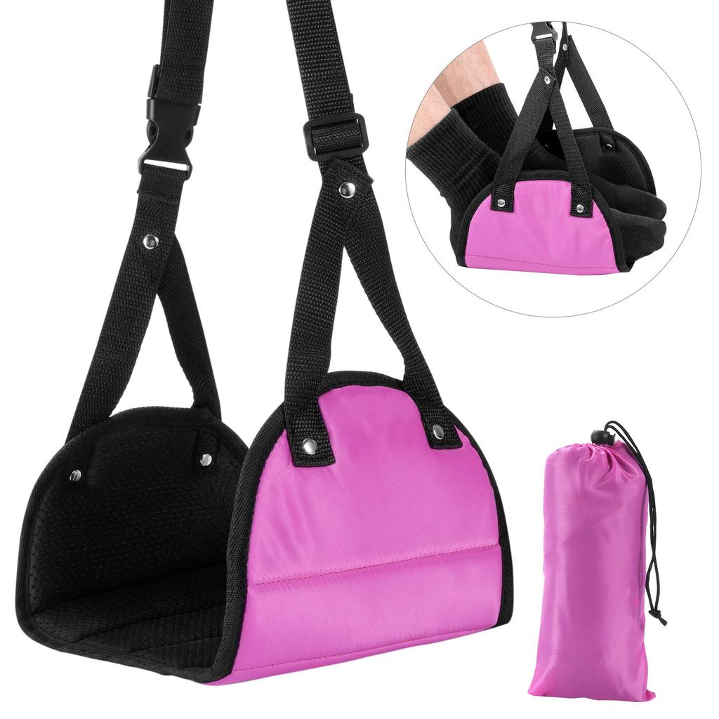 Temu Travel Foot Hammock: Airplane & Rail Footrest with Swing Feature