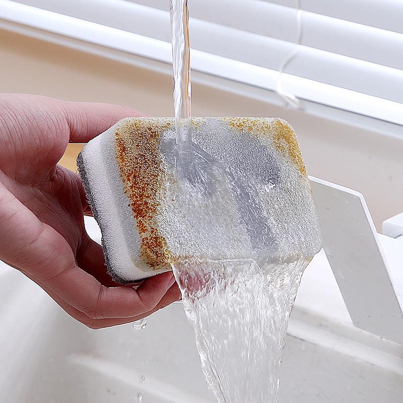 5Pcs Double-sided Cleaning Spongs Household Scouring Pad Kitchen Wipe Dishwashing Sponge Cloth Dish Cleaning Towels Accessories