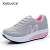 Summer Women Swing Shoes Casual Wedges Shoes for Women Mesh Slip On Platform Shoes Female Trainers X928 35