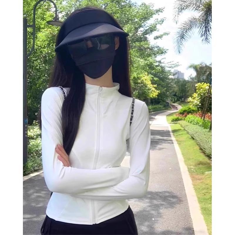 Женский серый летний кардиган-куртка из ледяного шелка с защитой от УФ-лучей 2025