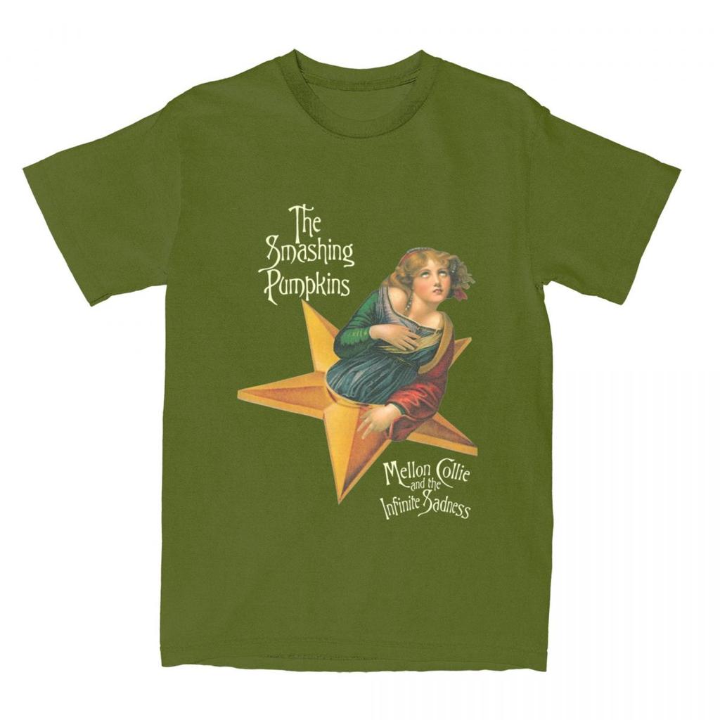 Футболка The Smashing Pumpkins Пляжная Mellon Collie and the Infinite Sadness YK Футболки Хлопковая Футболка Для Унисекса Топ Футболки