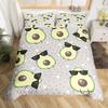 Avocado Duvet Cover Twin Queen Kawaii Green Tropical Fruit Bedding Set for Kids Girl Botanical Comforter Cover with 2 Pillowcase
