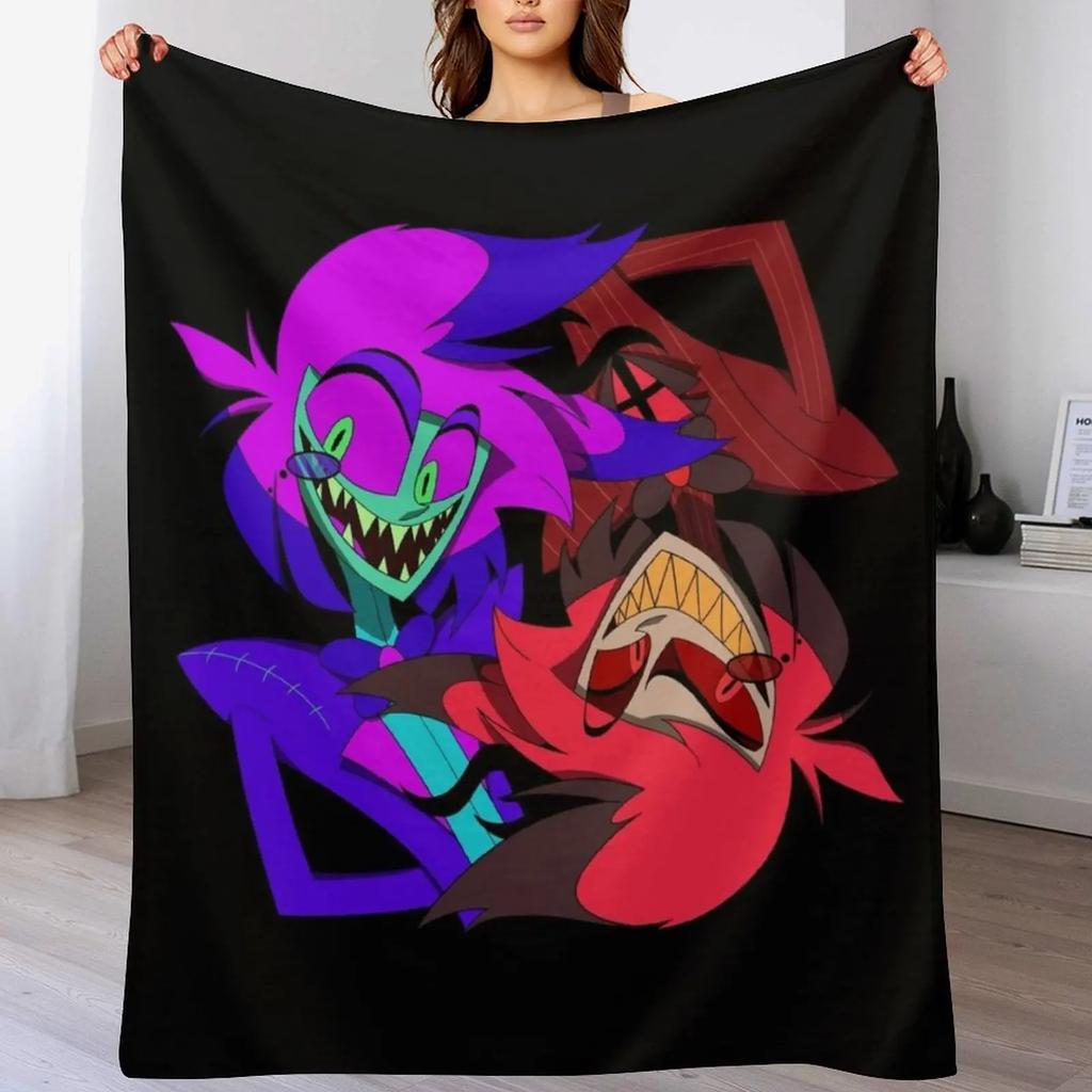 Alastor Throw Blanket Warm Napping Blanket for Office Couch Bed