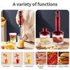 Houselin Hand Blender 600W,Button Variable Speed 5 In 1 Stick Blender,Emulsion Blender with Chopper, Whisk and Frother for Soup
