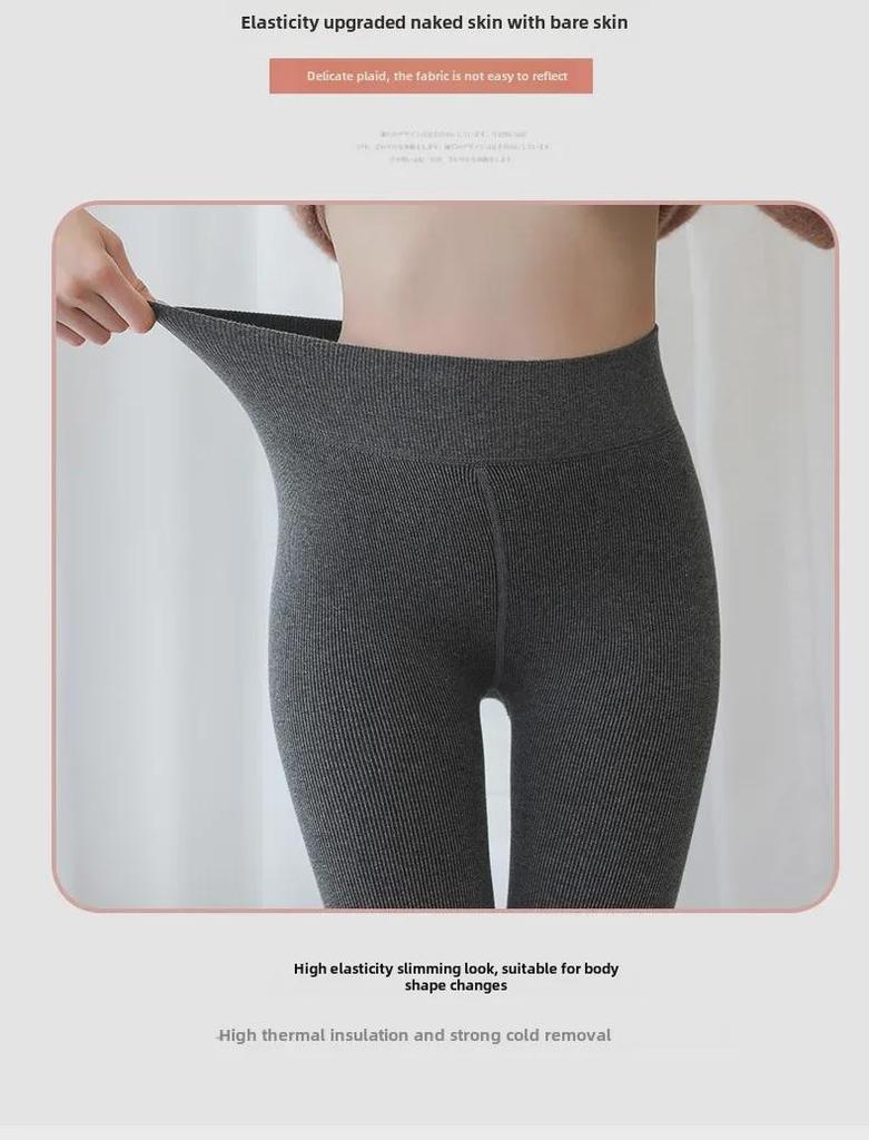 Весенне-осенние хлопковые полосатые леггинсы и зимние бархатные плотные колготки (150г/350г/220г)