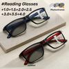 Крупная оправа Градиентные Мультифокальные Пресбиопия Защита от синего света Для близи и дали Модные Нескользящие Очки для чтения Диоптрии от +1.0 до +4.0