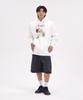 Рождественская специальная коллекция 02 Худи оверсайз с широкими плечами_Белый