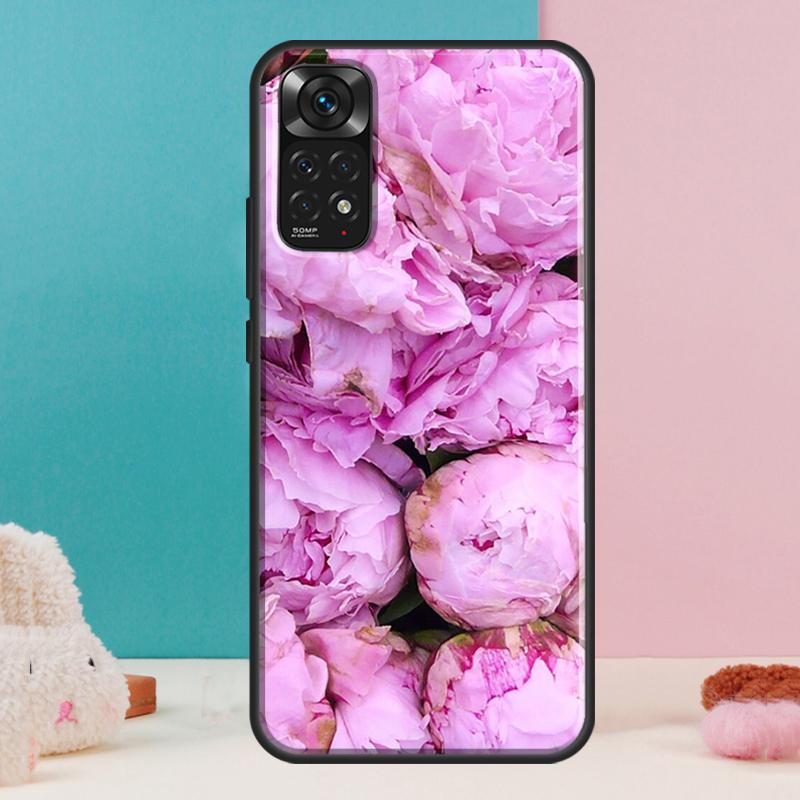 Пионы Красивый Цветочный Чехол Для Xiaomi Redmi Note 14 13 12 Pro 11 9 10 9S 10S 11S 12S Redmi 14C 13C 10C 12C Обложка
