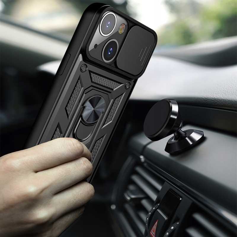 Spacecase Camring Iphone 13 Mini Black