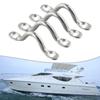 4Pcs Handle 5mm Stainless Steel Wire Eye Strap Boat Marine Tie Down Fender Hooks Canopy Cable Eyes Straps