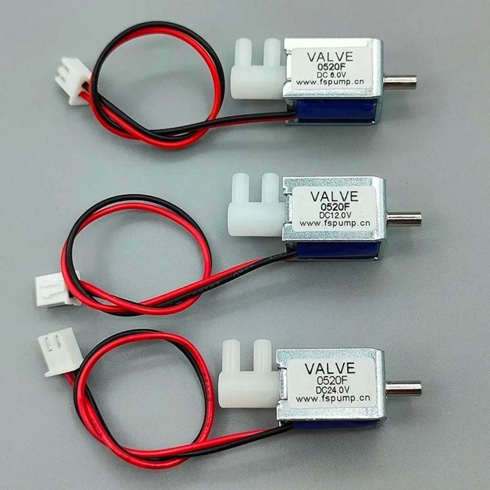 Plastic Mini Electric Solenoid Valve 24V DC Gas Flow Control Valve Micro Air Flow Control Valve