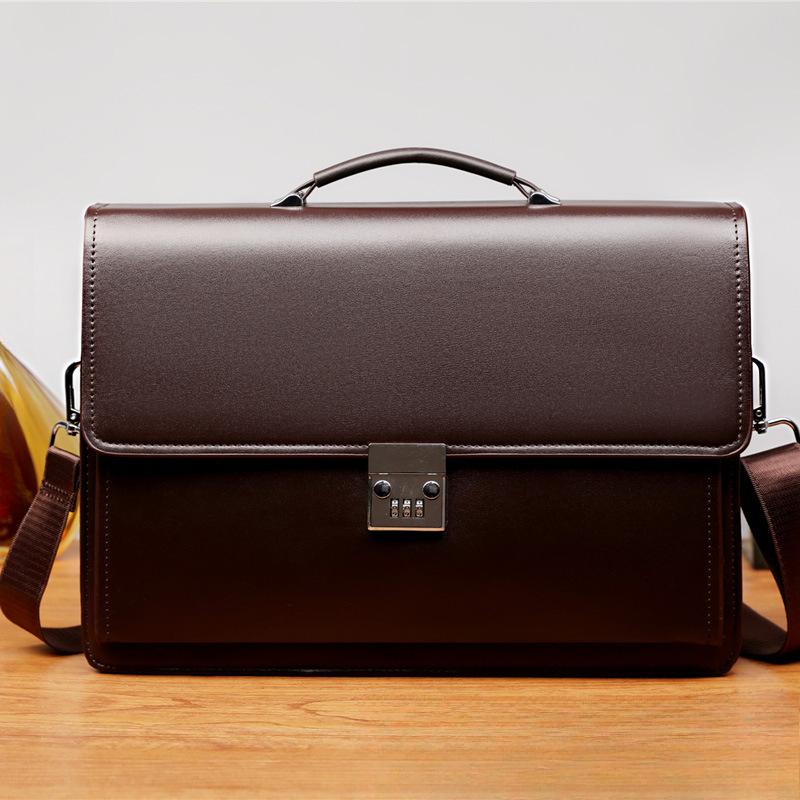 Портативная мужская компьютерная сумка с несколькими отделениями, запирающаяся на пароль, водонепроницаемая, вместительная, износостойкая, продвинутая, кроссбоди