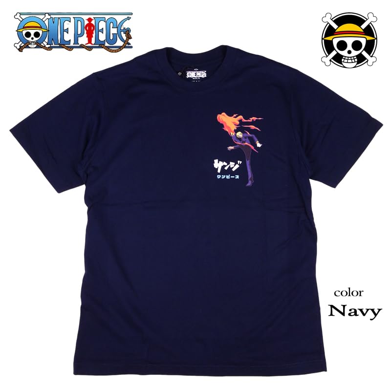 EVERSOUL ONE PIECE Short Featuring and Zoro from the Straw Hat Anime Character Size T-Shirt, Sleeve, Sanji, Luffy, Chopper, Nami, Pirates.