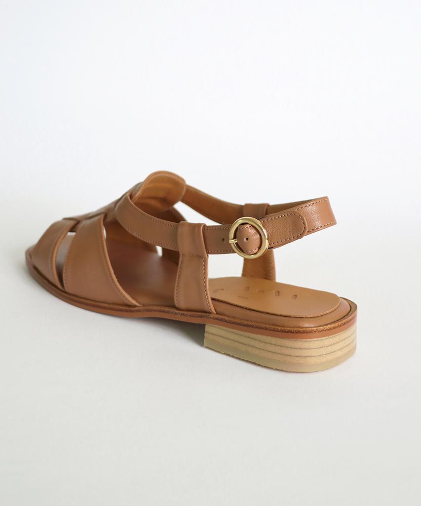 Heenn Open-Toe Fisherman Sandals. Terracotta