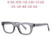 Classic Men Anti Blue Light Student Optical Lenses With Custom Recipe  Minus Diopter Myopes Lunettes 0 -0.5 -0.75 To -6.0