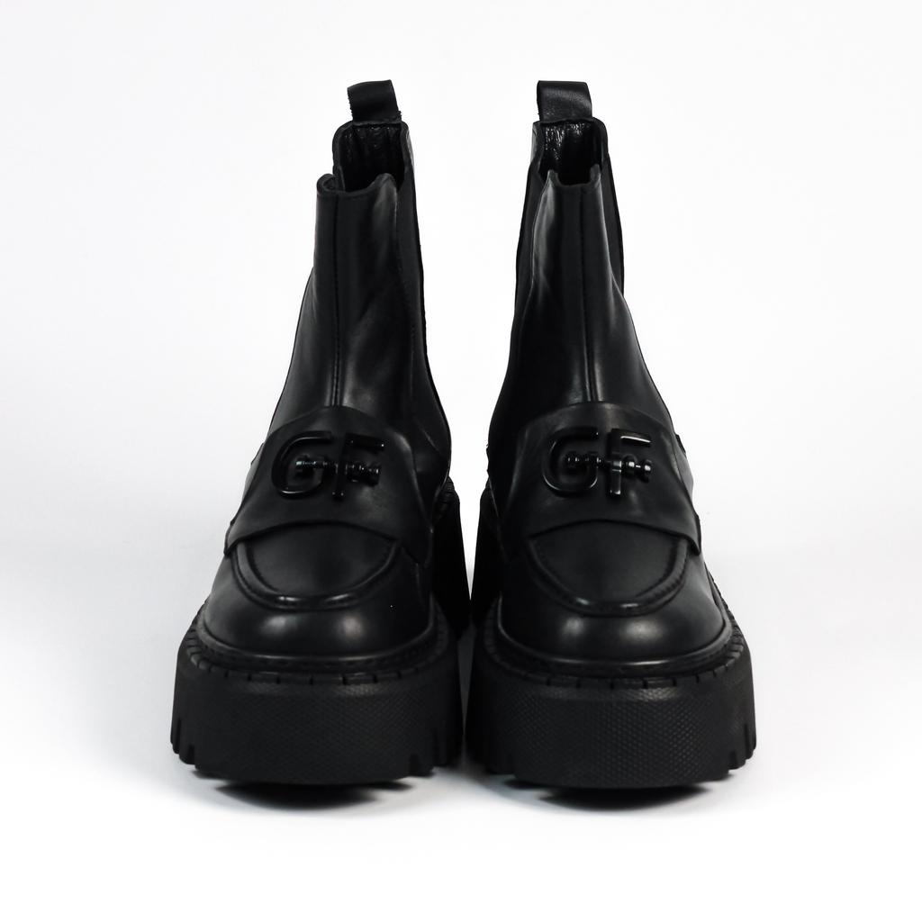 Ботинки Челси AQUAMARIN 3520 36 Черные кожа