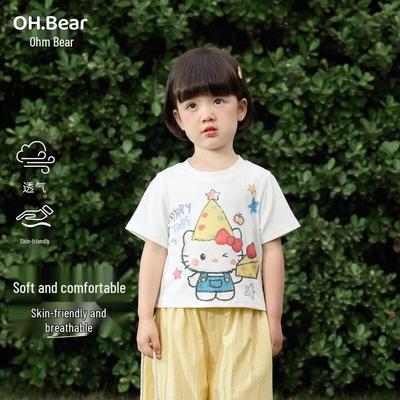 Девочковая футболка с коротким рукавом Ohm Bear
