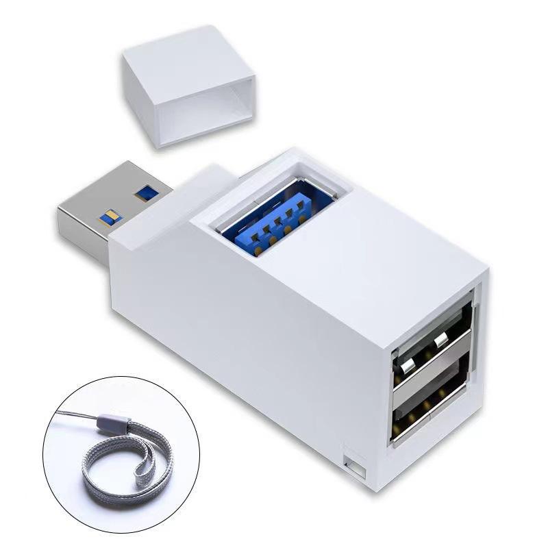 Высокоскоростной USB 3.0 Хаб-адаптер Удлинитель Мини-разветвитель 3 порта Передача данных USB-разветвитель Док-станция Для ПК Ноутбука Запчасти